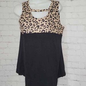 Women's Animal Print Tank Top Small